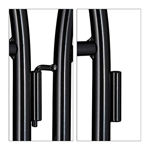 Relaxdays Rankgitter Metall, 2er Set, zum Stecken, Rankhilfe für Kletterpflanzen, 180 x 50 cm, Spalier Garten, schwarz – Bild 7