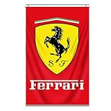 Kasflag Ferrari Racing Flag Banner Vertical