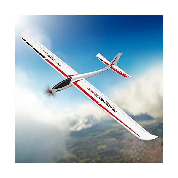 Dilwe RC Flugzeug PNP KIT, Flugzeug Segelflugzeug 2400mm Spannweite Flugzeug RC Flugzeug KIT PNP(PNP) – Bild 3