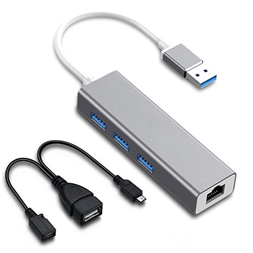 ZYF Aluminum USB to Adapter & OTG Cable Combo, 3Port USB 3.0