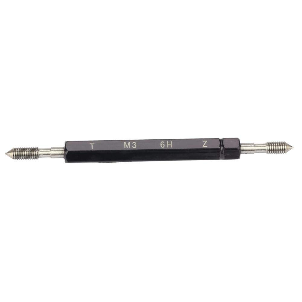 Thread Plug Gauge, Steel Mercury Gage for the Test Thread Tolerance Class and Deviation Code and Thread Plug Gauge Mark Tolerance Class(M3*0.5)