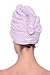 Texere Women's Viscose from Bamboo and Cotton Terry Spa Hair Towel - Fast Drying, Absorbent Hair Wrap Twist Turban for Long, Thick, and Curly Hair (Tya, Lavender Fog, U)