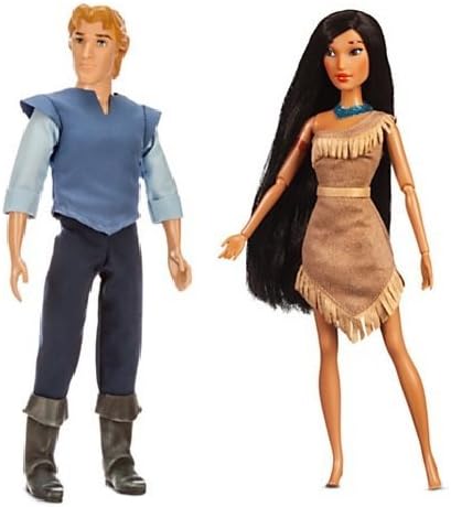 Disney Pocahontas Doll Set - Pocahontas and Captain John Smith 12 by Disney
