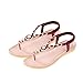 Womail Summer Artificial Gem Flowers Crown Beaded Sandals Clip Toe Sandals Beach Shoes