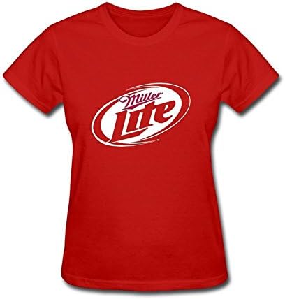 RrelmY Women's Miller Lite Pilsner Logo T shirts Red XL