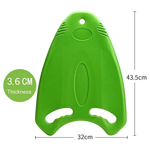 Ailike Swimming Board Shark Kickboard Training Aid Pool Toys for Kids Adults (Green+Yellow)