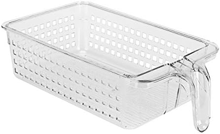 Perfect Pantry Handy Basket for Granola Bars and Soup/Veggie Cans, Clear