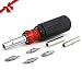 Meterk Screwdriver and Nut Screwdriver, 11 In 1 Multitool Screwdriver, Heavy Duty Screwdriver Including 2 Phillips, 2 Torxs, 2 Flats, 2 Square Heads and 3 Nut Drivers