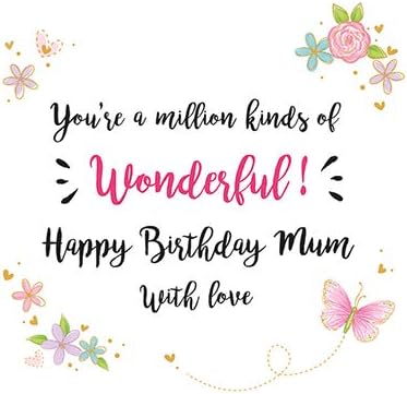 Muttertagskarte 'Lovely Mum' Von Piccadilly – 20,3 X 15,2 Cm | Hochwertig & In UK Designed