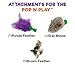 Allstar Innovations Use with The Pop N Play; 3 Replacement Cat Toy Attachments; Includes One Mouse, One Fish and One Feather. Pets Know Best'