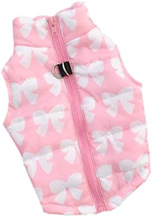PanDaDa Puppy Pet Dogs Padded Vest Harness Warm Coats Jackets Costumes Pink