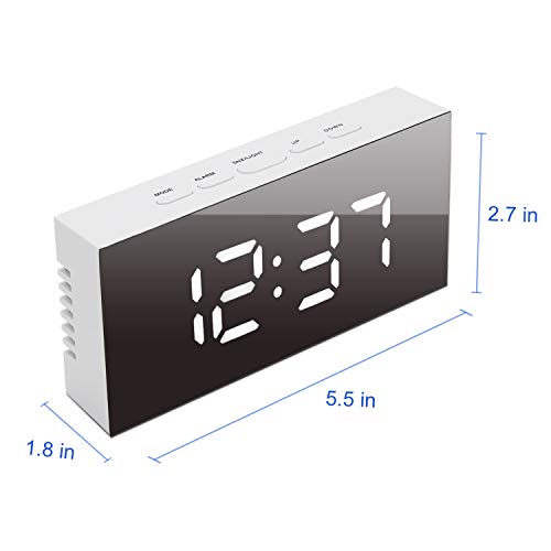 GLOUE Led Digital Alarm Clock Alarm Clocks Bedside Temperature