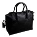 Color Scissor Womens Leather Top-Handle Crossbody Handbag Shoulder Bag Purse Black