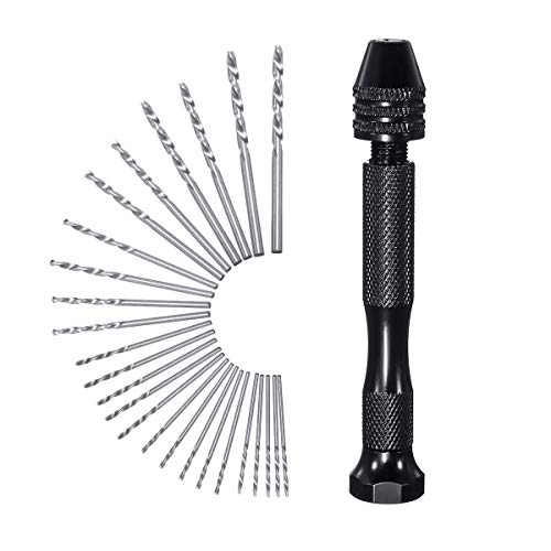 image for 26PCS Hand Drill Bits Set, GPSGO Mini Twist Drill Bits Set, Precision 