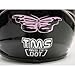 TMS Youth Kids Pink Butterfly Dirtbike Atv Motocross Helmet Mx (Large)