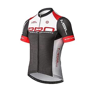 Mysenlan Men’s Cycling Jersey Short Sleeve Full Zipper Cycle Riding Jerseys Set Quick Dry Breathable Biking Shirt…