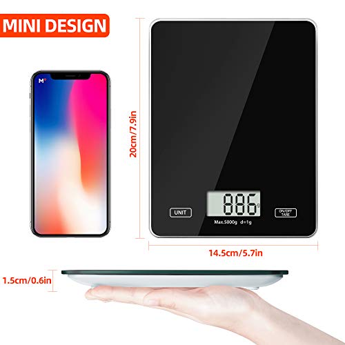 Food-Kitchen-Scale-Meromore-Digital-Weight-Scales-Grams-and-Oz-1g01oz-Precise-Graduation-11lb-Kitchen-Scale-with-Tempered-Glass-Platform-for-Baking-Kitchen-Cooking