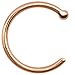 Body Candy Nose Hoops 14k Gold 18 Gauge 5/16 Nose Rings