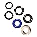Ultimate54 Cock Rings Silicone Male Enhancement Exercise Bands Set of 6 Rings Discreet Packaging