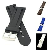 PERFIT Panerai Style Watch Band + Spring Bars, Premium PU Rubber
