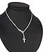 Simsly Fashion Necklace Cross Pendant Handmade Infinite Necklaces Chains Jewelry for Women and Girls