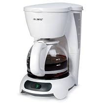 Mr. Coffee DR4-RB 4-Cup Coffeemaker, White