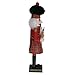 Clever Creations Red Scottish Bagpiper 15 Inch Traditional Wooden Nutcracker, Festive Christmas Décor for Shelves and Tables