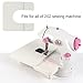 Sewing Machine Mini Size for Little Sewing Projects Double Thread Double Speed with Foot Pedal Light Safety Cover (Extension Table)