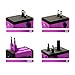 Travel Adapter and Charger by VLG - USB Charging Ports - Super Fast Charging - All International Standard Cell Phone/Desktop/Laptop/Touch Screen Tablet/Computer/GPS Chargers (Violet)