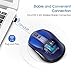 VicTsing Wireless Gaming Mouse, 7-Button Design, 4800 DPI High Precision Optical Sensor, 5 Adjustable DPI Mice(4800/2000/1600/1200/800) with 2 Programmable Side Buttons, Blue
