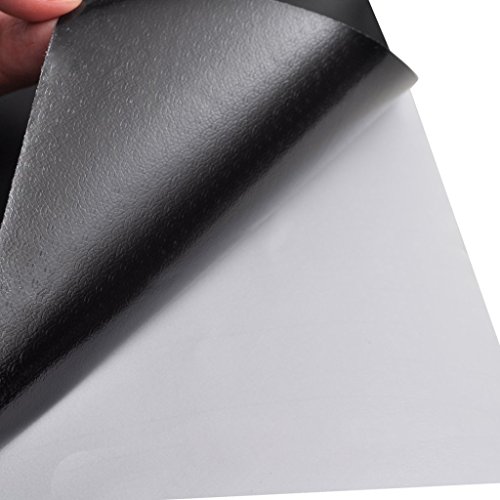 Festnight Self Adhesive Car Film Matt Black 60" x 79" Waterproof Bubble Free for DIY