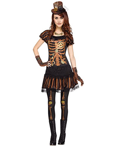 Fun World Women's Skele-Punk Costume