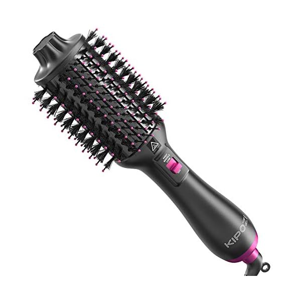KIPOZI-Hot-Air-Brush-Dryer-Hair-Dryer-Brush-Creates-Voluminous-Curls-4-in-1-Hot-Air-Comb-Reduce-Frizz-and-Static-Black KIPOZI Hot Air Brush Dryer, Hair Dryer Brush Creates Voluminous Curls, 4 in 1 Hot Air Comb Reduce Frizz and Static…