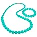 Beabies Teething Necklace for Mom to Wear and Teether Bracelet - FDA Silicone Nursing, Breastfeeding Necklace Beads Jewelry for Soothing Pain Relief - Smart Baby Shower Registry Gift