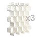 Xin store White Honeycomb Drawer Organizers Dividers for Underwear Socks Bras Ties Belts Scarves, 3 set x Cabinet Clapboard (included 24 pieces)
