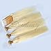 Dorabeauty Platinum Blonde Bundles 4×4 Lace Closure with 3 Bundles #613 Blonde 100% Brazilian Remy Human Hair (ST 14