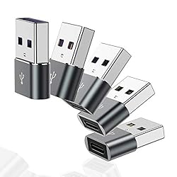 USB C Female to USB Male Adapter 5 Pack,Type C to A