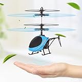 Leegor Mini RC Infraed Induction Helicopter Aircraft Flying Flashing Light Toys For Kids USB Charged Airplanes Birthday Present Xmas Gift
