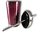 Colorful 16 Oz Stainless Steel Double Walled Insulated Tumbler and Lid and Straw by plumwood and vine (Pink)