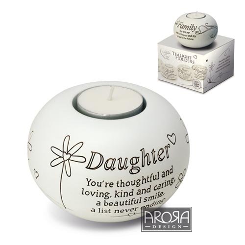 Said with Sentiment 7309 Sentiment Tealight Holder Daughter
