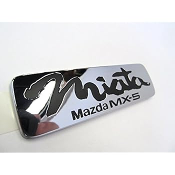 Amazon.com: MAZDA MX-5 MIATA 1990-1997 NEW OEM REAR MIATA EMBLEM BLACK ...