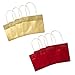 Hallmark 5XGB2817 Stiff Handle Gift Bag Bundle, Small, Red/Gold
