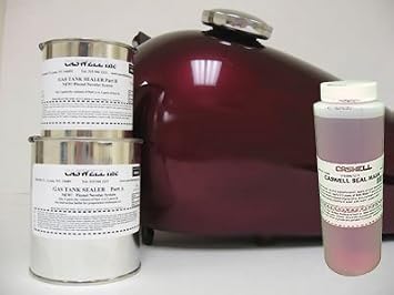 Amazon Com Caswell Epoxy Gas Tank Sealer Motorcycle Kit And Masking Liquid Automotive