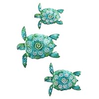 Regal Art and Gift S599 Sea Turtle Wall Decor, Set of 3, Blue/Green
