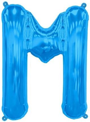 Blue Letter M 16 Inch Foil Balloon