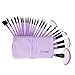 VANDER Makeup Brushes 24 Pieces Professional Makeup Brush Set Synthetic Kabuki Foundation Blending Blush Face Eyeliner Shadow Power Brushes Liquid Cream Concealer Lip Cosmetics Brushes Kit (Purple)
