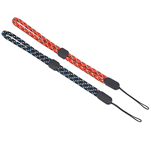 Rancco Wrist Strap Adjustable Hand Lanyard, 7.5 inch Nylon Wrist Strap Hand Lanyard for Gopro/ Cell Phone/ Purse/ keychain/ ipod/ PSP/ Wii/ USB Drives etc (2 Pcs)