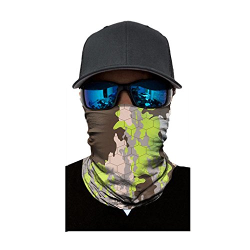 Shybuy Headwear Bandana Headband, Wrap Scarf UV Versatile Facemask Lightweight Casual for Outdoor Climbing Camping Hiking (C, 25CM X 50CM) - Thumbnail 2