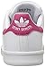 adidas Originals Stan Smith Sneaker, White/White/Bold Pink, 3 US Unisex Little Kid