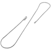 PORI JEWELERS 925 Sterling Silver Italian Magic Snake Chain Necklace - 16"-30"